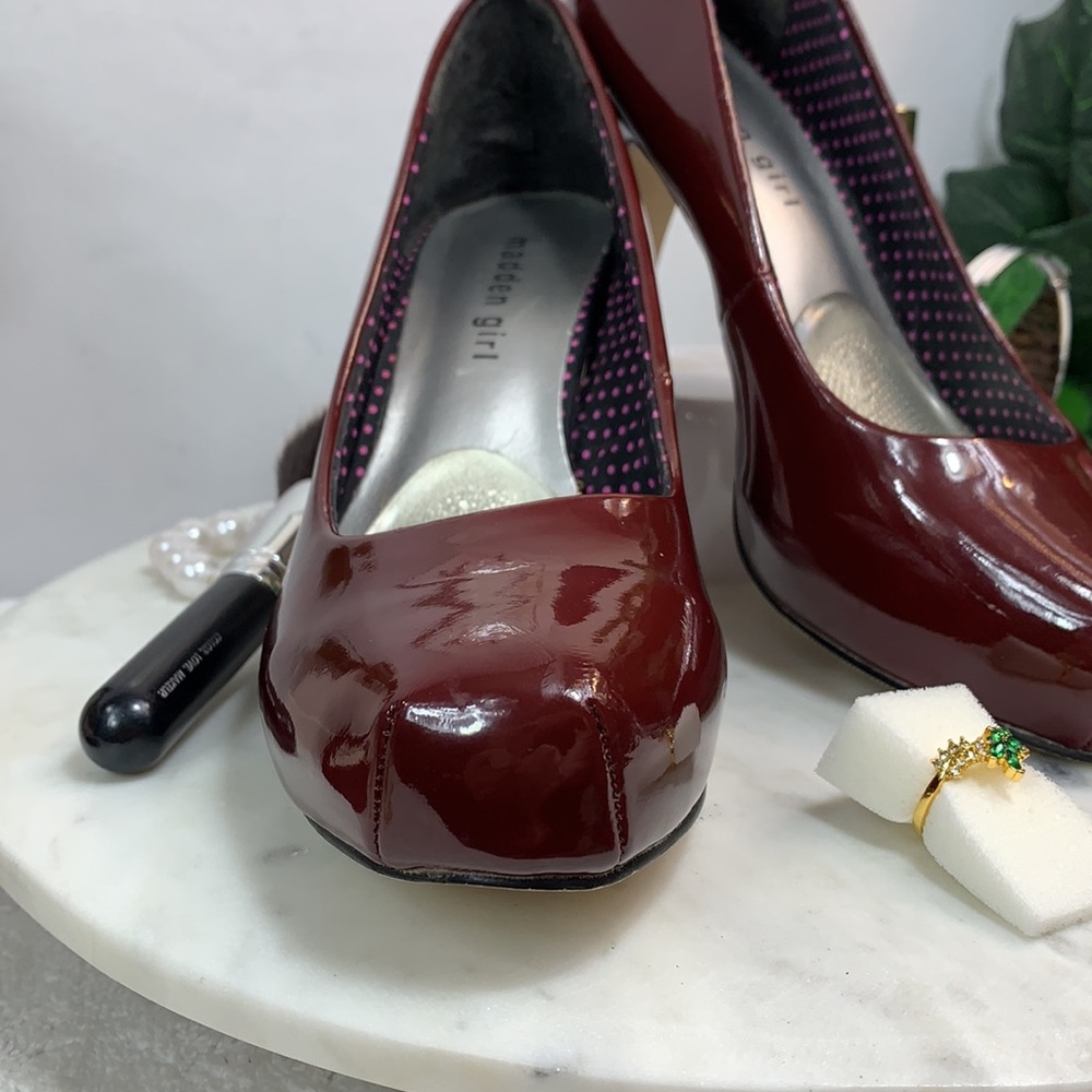 VALA BURGUNDY PATENT MADDEN GIRL by Steve Madden - Picture 5 of 12
